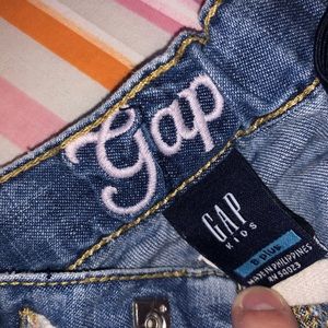 Gap kids jean lace up shorts